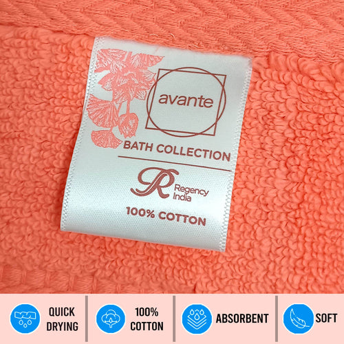 Avante Bath Towel Set-Coral